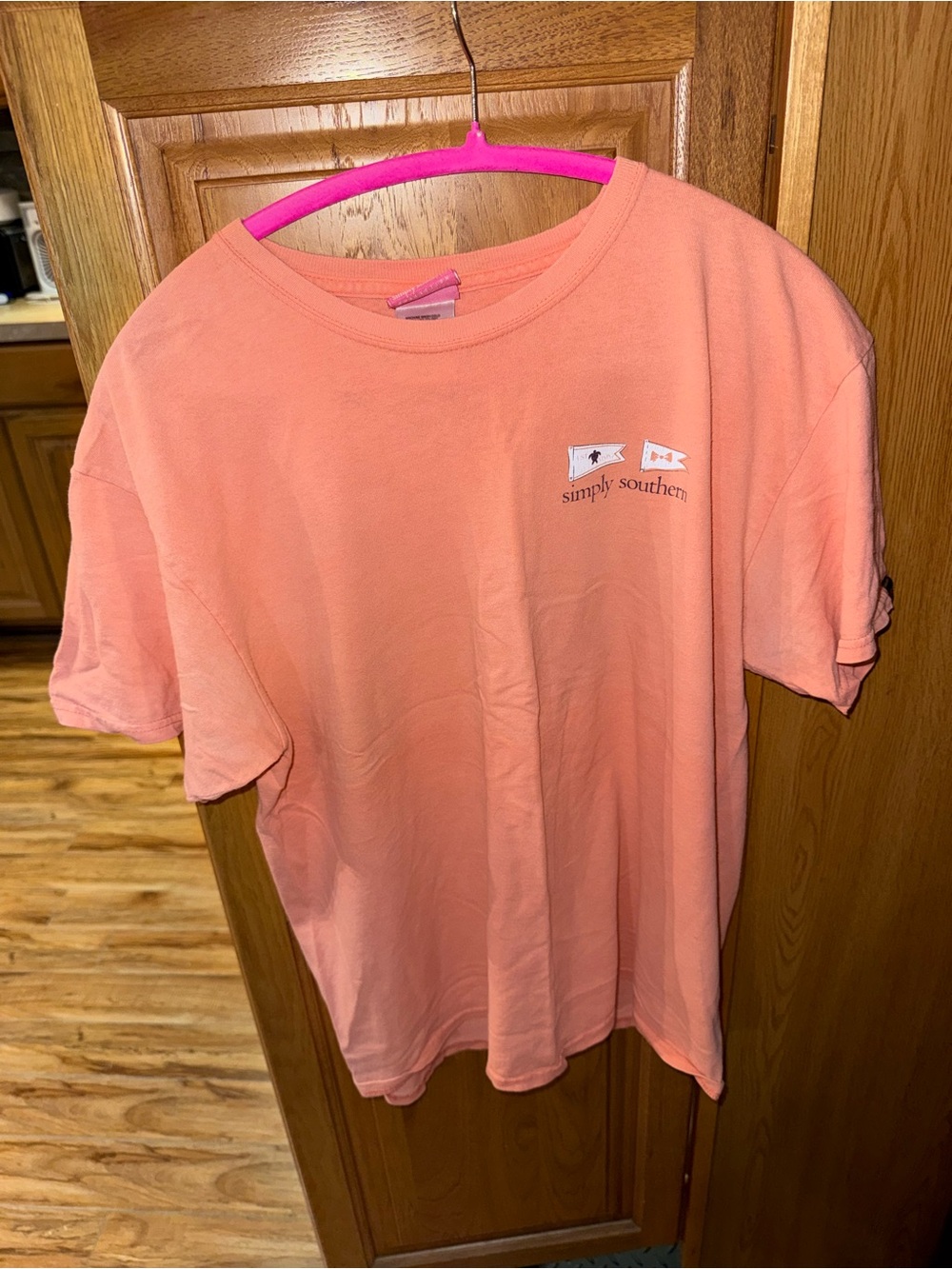 Simply Southern Coral Pink Short-Sleeve Tee